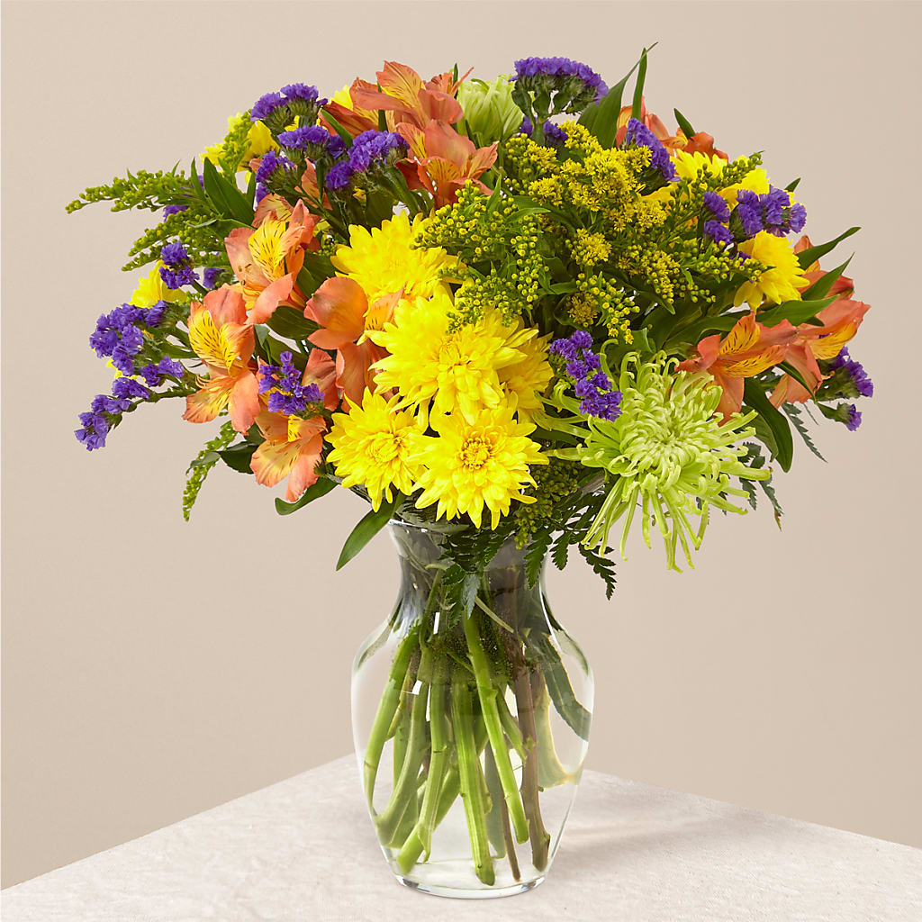 Marmalade Skies Bouquet – Salon Diane Aubin Fleuriste Inc., Jonquiere PQ