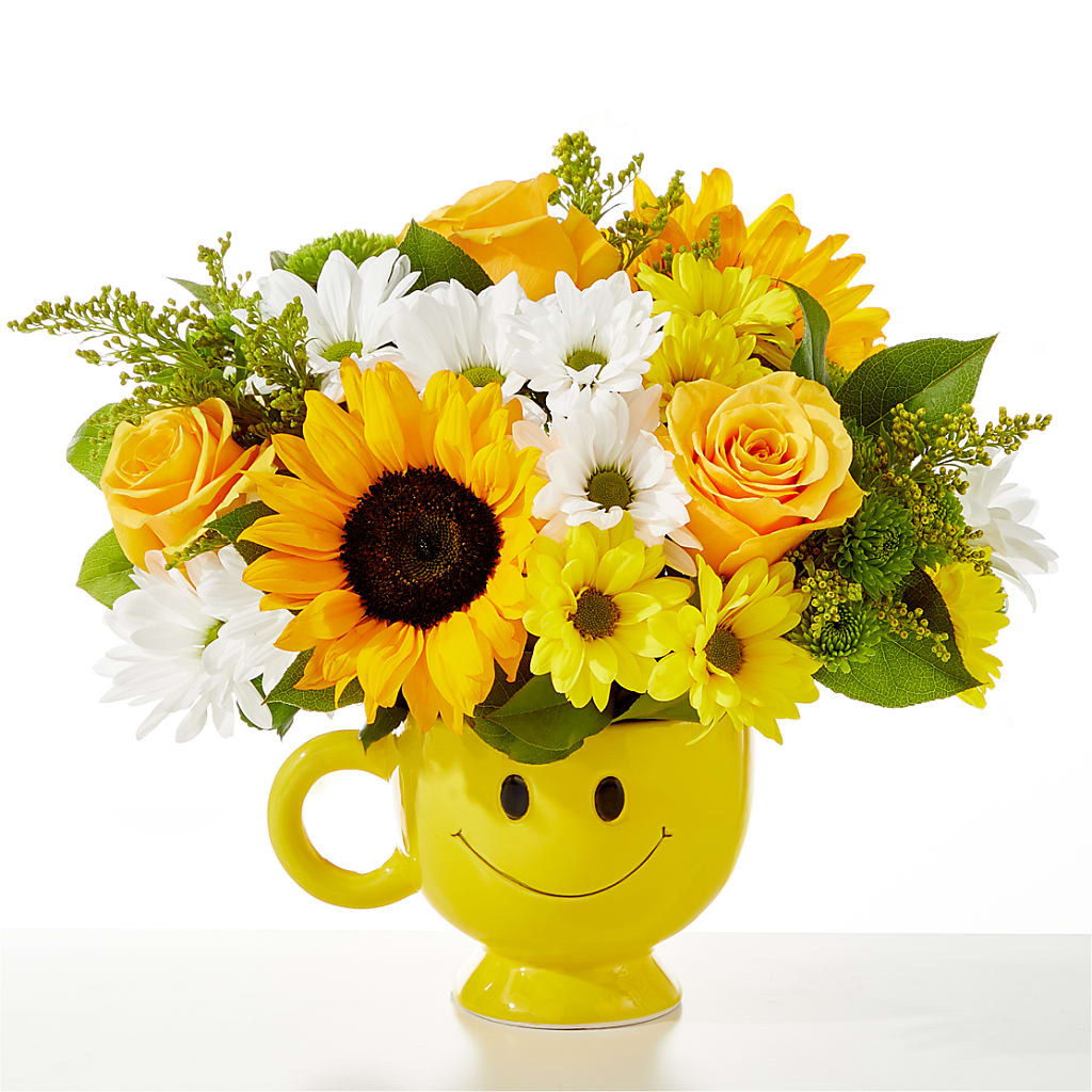 Be Happy Bouquet – Salon Diane Aubin Fleuriste Inc., Jonquiere PQ