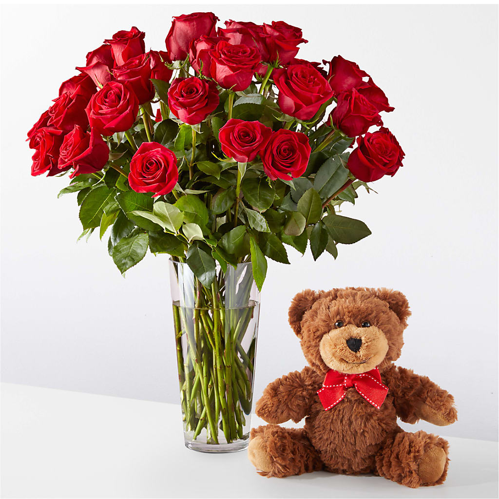 Romantic Long Stem Red Rose Bouquet Bundles – Salon Diane Aubin Fleuriste Inc., Jonquiere PQ