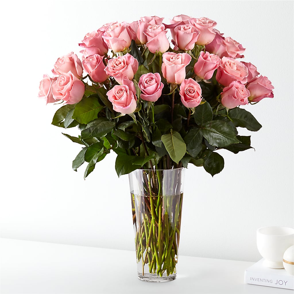 Long Stem Pink Rose Bouquet – Salon Diane Aubin Fleuriste Inc., Jonquiere PQ