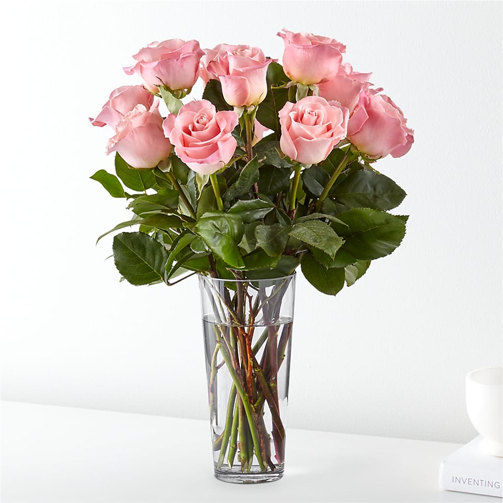 Long Stem Pink Rose Bouquet – Salon Diane Aubin Fleuriste Inc., Jonquiere PQ