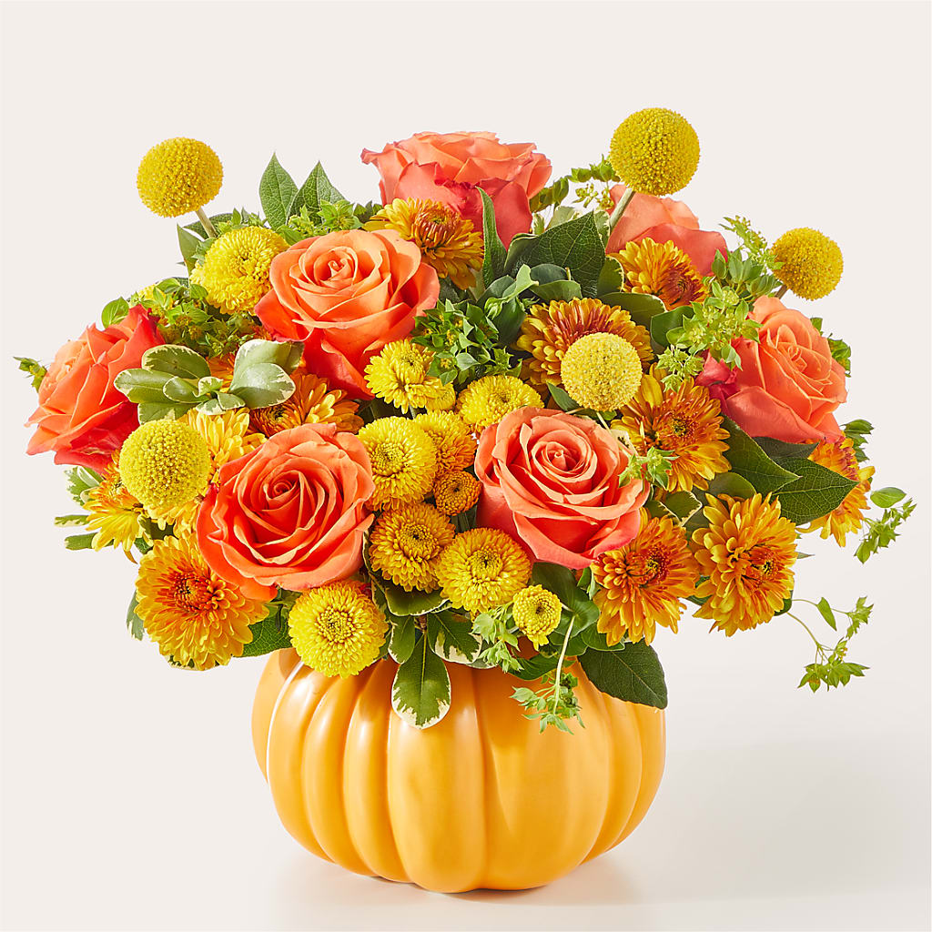 Gourdgeous Pumpkin – Salon Diane Aubin Fleuriste Inc., Jonquiere PQ