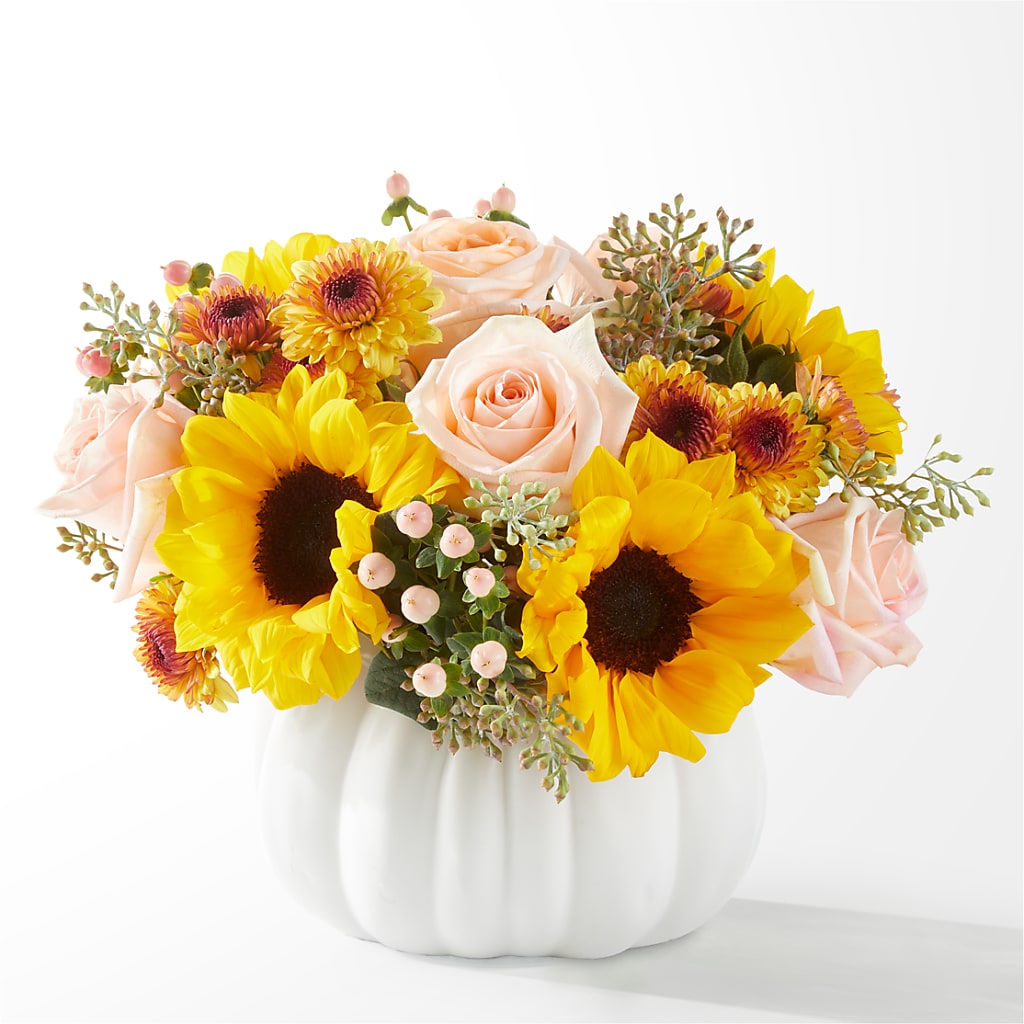 Pumpkin to Talk About Bouquet – Salon Diane Aubin Fleuriste Inc., Jonquiere PQ