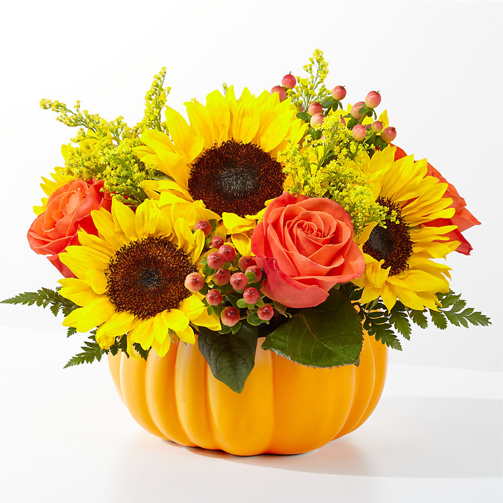Pick of the Patch Pumpkin Bouquet – Salon Diane Aubin Fleuriste Inc., Jonquiere PQ