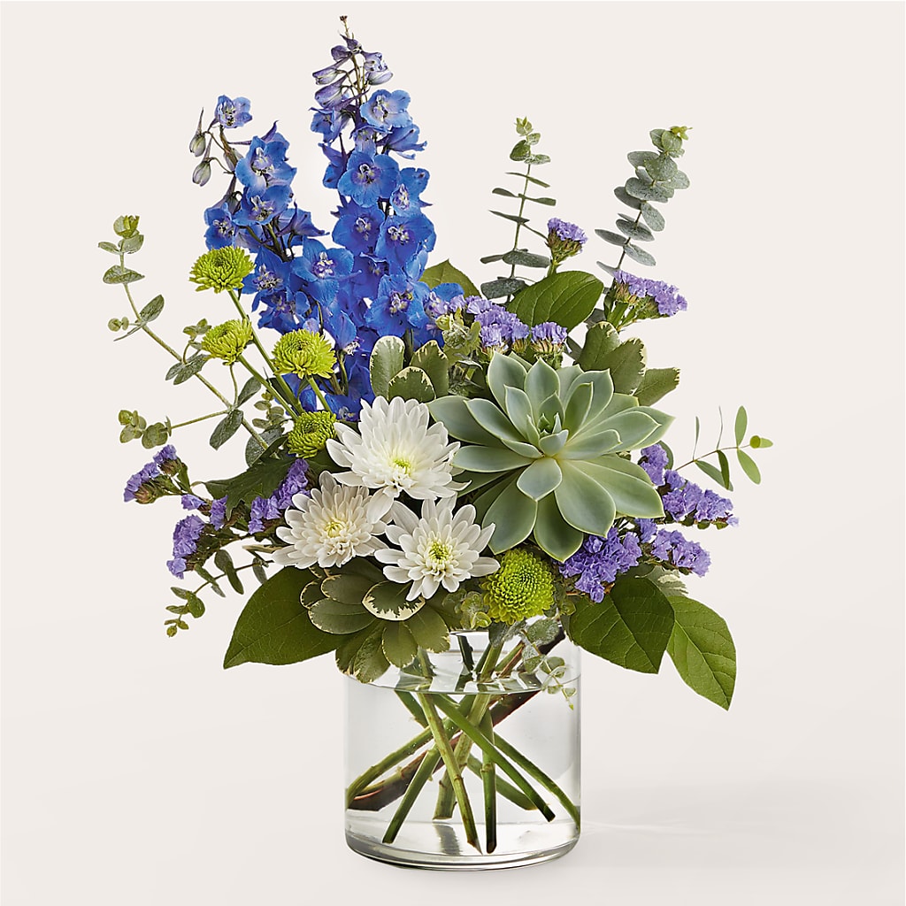 Cerulean Waves Bouquet – Salon Diane Aubin Fleuriste Inc., Jonquiere PQ