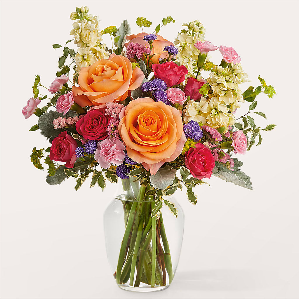 Tangerine Tango Bouquet – Salon Diane Aubin Fleuriste Inc., Jonquiere PQ