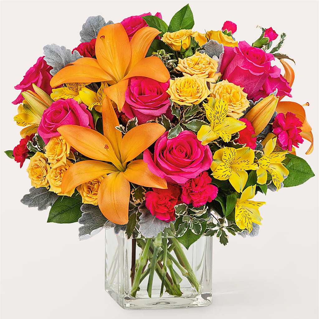 To the Tropics Bouquet – Salon Diane Aubin Fleuriste Inc., Jonquiere PQ