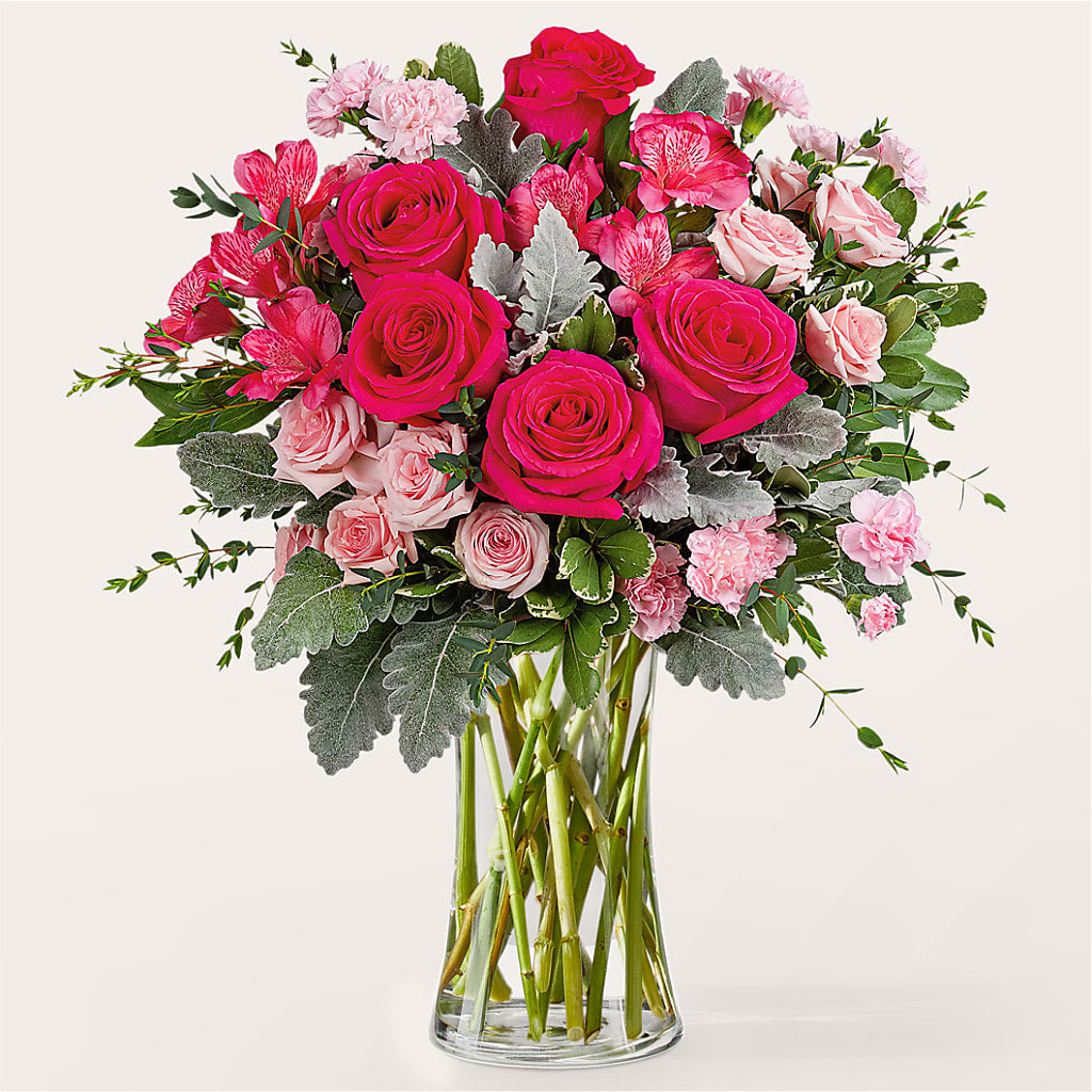 Tickled Pink Bouquet – Salon Diane Aubin Fleuriste Inc., Jonquiere PQ