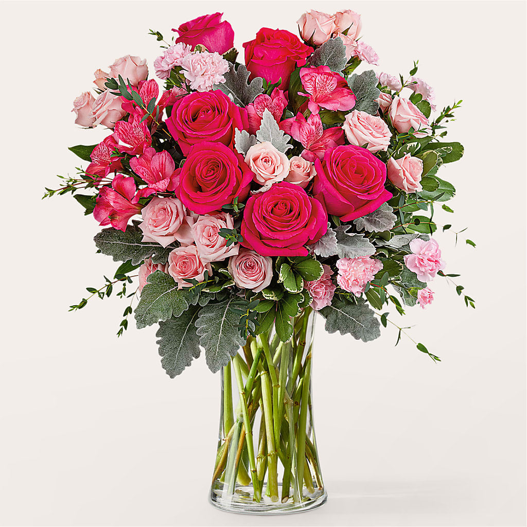Tickled Pink Bouquet – Salon Diane Aubin Fleuriste Inc., Jonquiere PQ