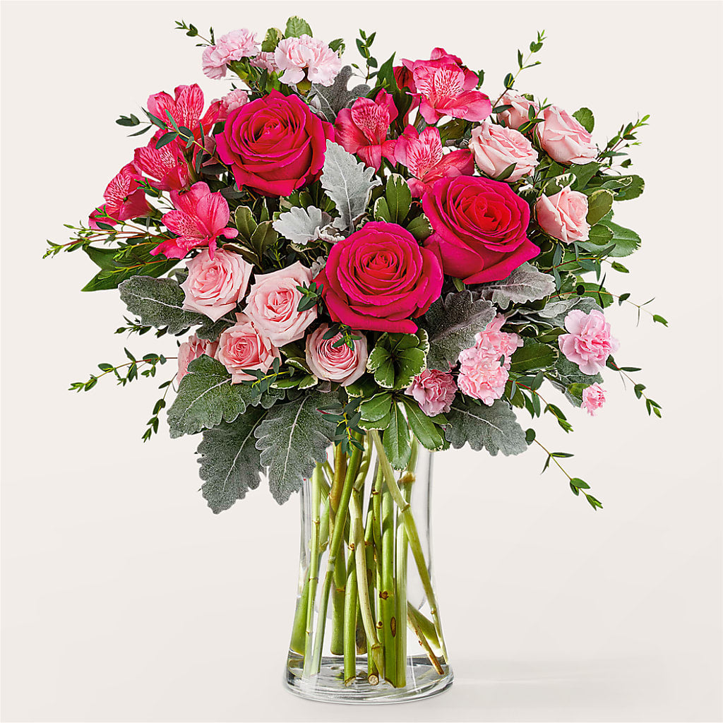 Tickled Pink Bouquet – Salon Diane Aubin Fleuriste Inc., Jonquiere PQ