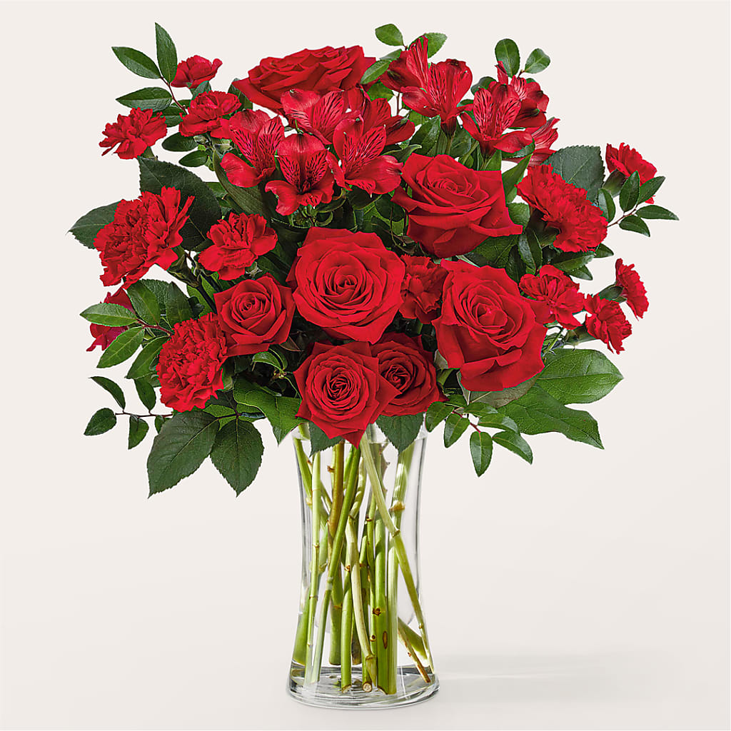 Brilliant Ruby Bouquet – Salon Diane Aubin Fleuriste Inc., Jonquiere PQ