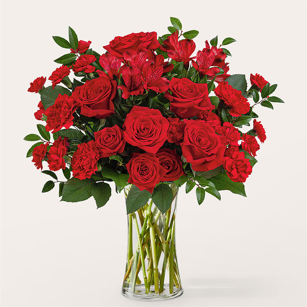 Brilliant Ruby Bouquet – Salon Diane Aubin Fleuriste Inc., Jonquiere PQ
