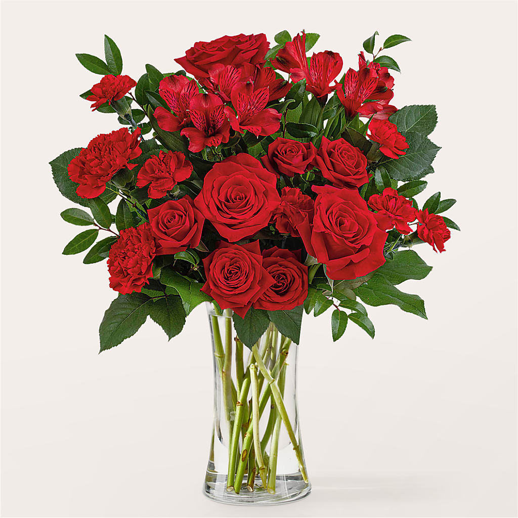Brilliant Ruby Bouquet – Salon Diane Aubin Fleuriste Inc., Jonquiere PQ