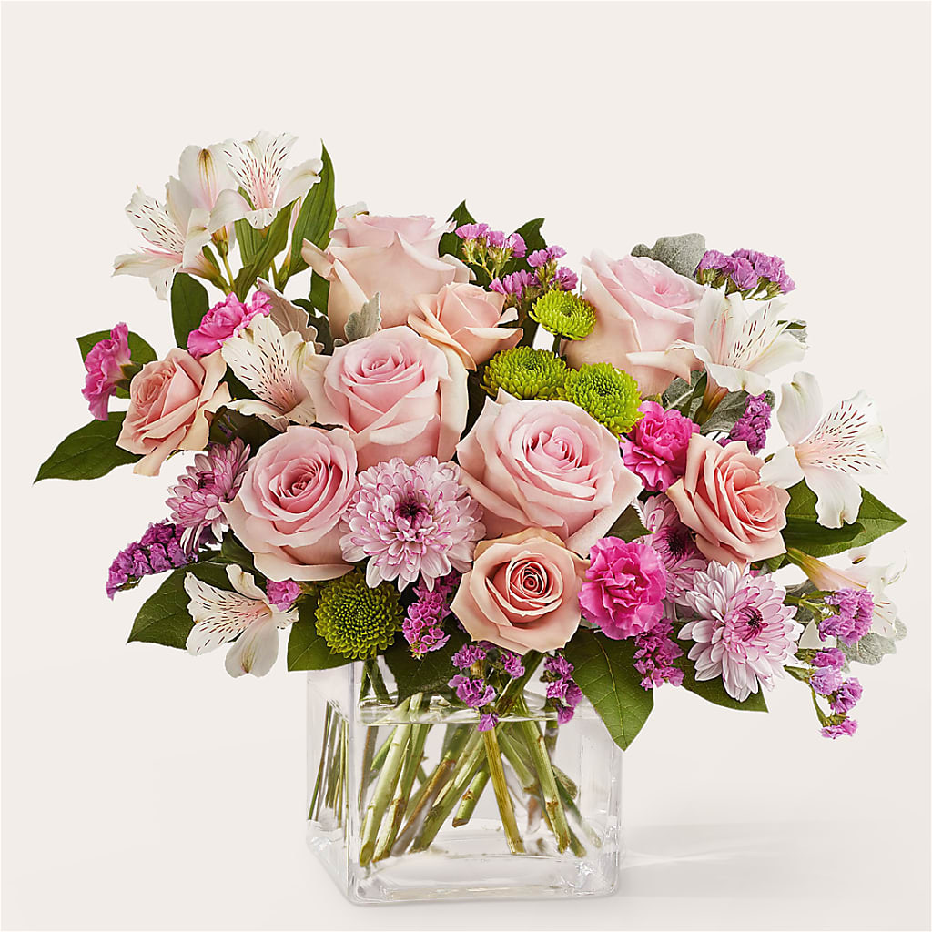 Pink Suede Bouquet – Salon Diane Aubin Fleuriste Inc., Jonquiere PQ