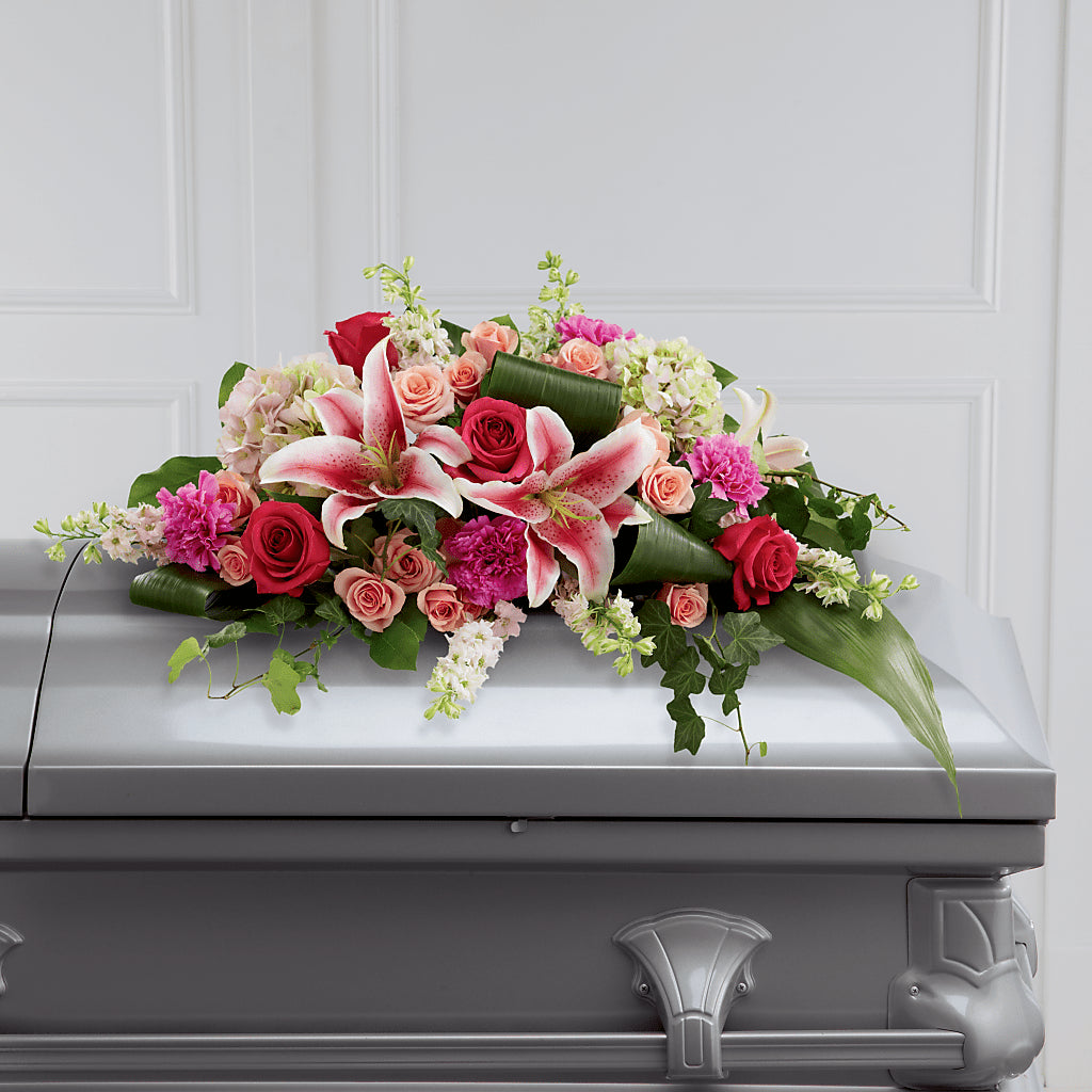 Splendid Grace Casket Spray – Salon Diane Aubin Fleuriste Inc., Jonquiere PQ