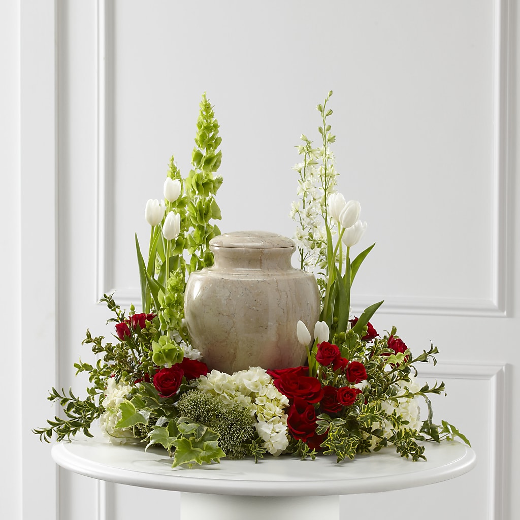 Tears of Comfort Arrangement – Salon Diane Aubin Fleuriste Inc., Jonquiere PQ