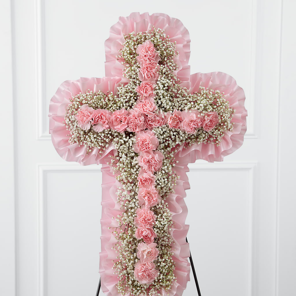 Angel's Cross Easel – Salon Diane Aubin Fleuriste Inc., Jonquiere PQ