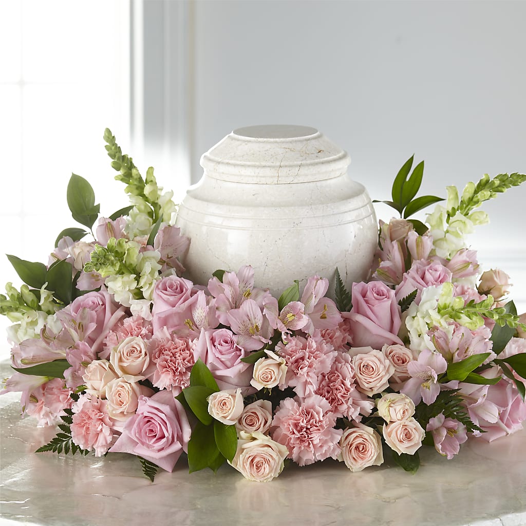 Blooms of Hope Cremation Adornment – Salon Diane Aubin Fleuriste Inc., Jonquiere PQ