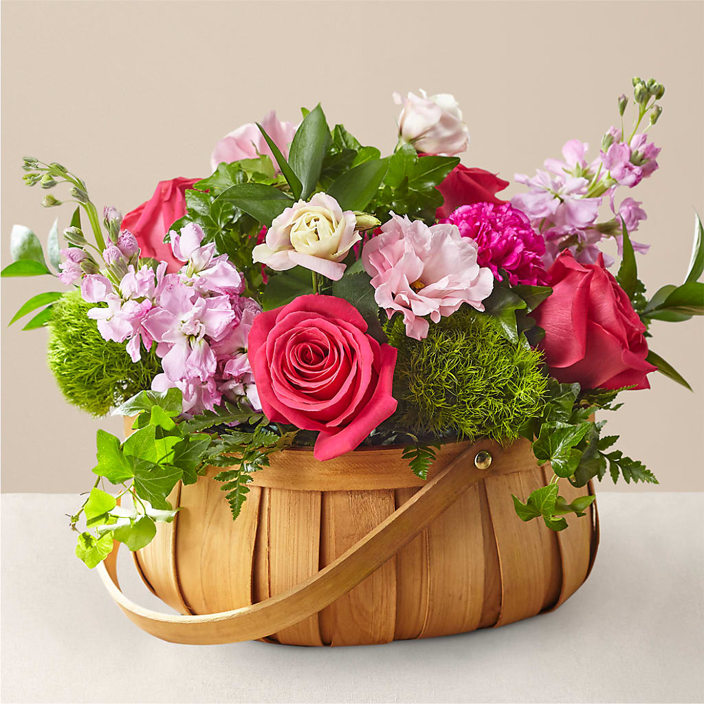 Radiance in Bloom Basket – Salon Diane Aubin Fleuriste Inc., Jonquiere PQ