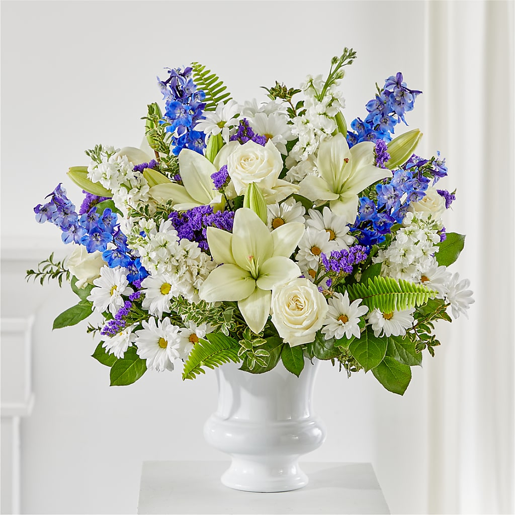 Expressions of Hope Urn Arrangement – Salon Diane Aubin Fleuriste Inc., Jonquiere PQ