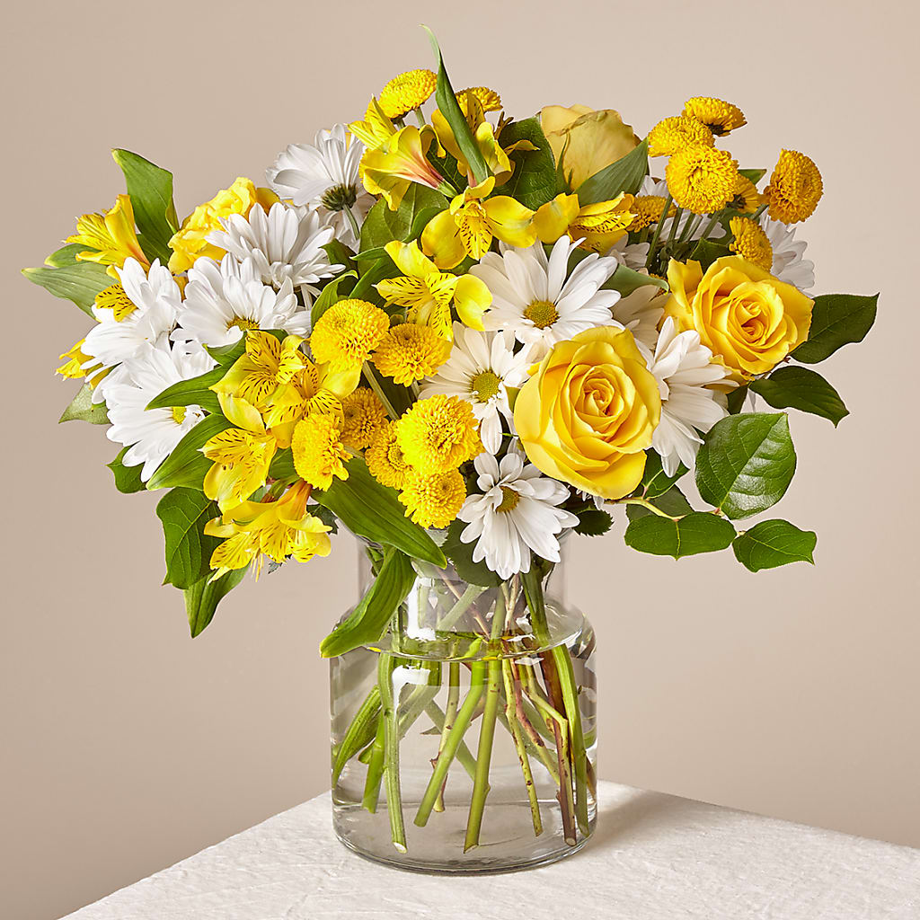 Sunny Sentiments Bouquet – Salon Diane Aubin Fleuriste Inc., Jonquiere PQ