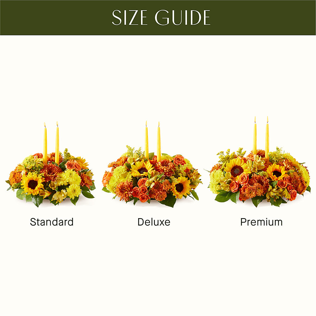 Autumn Harmony Centerpiece – Salon Diane Aubin Fleuriste Inc., Jonquiere PQ