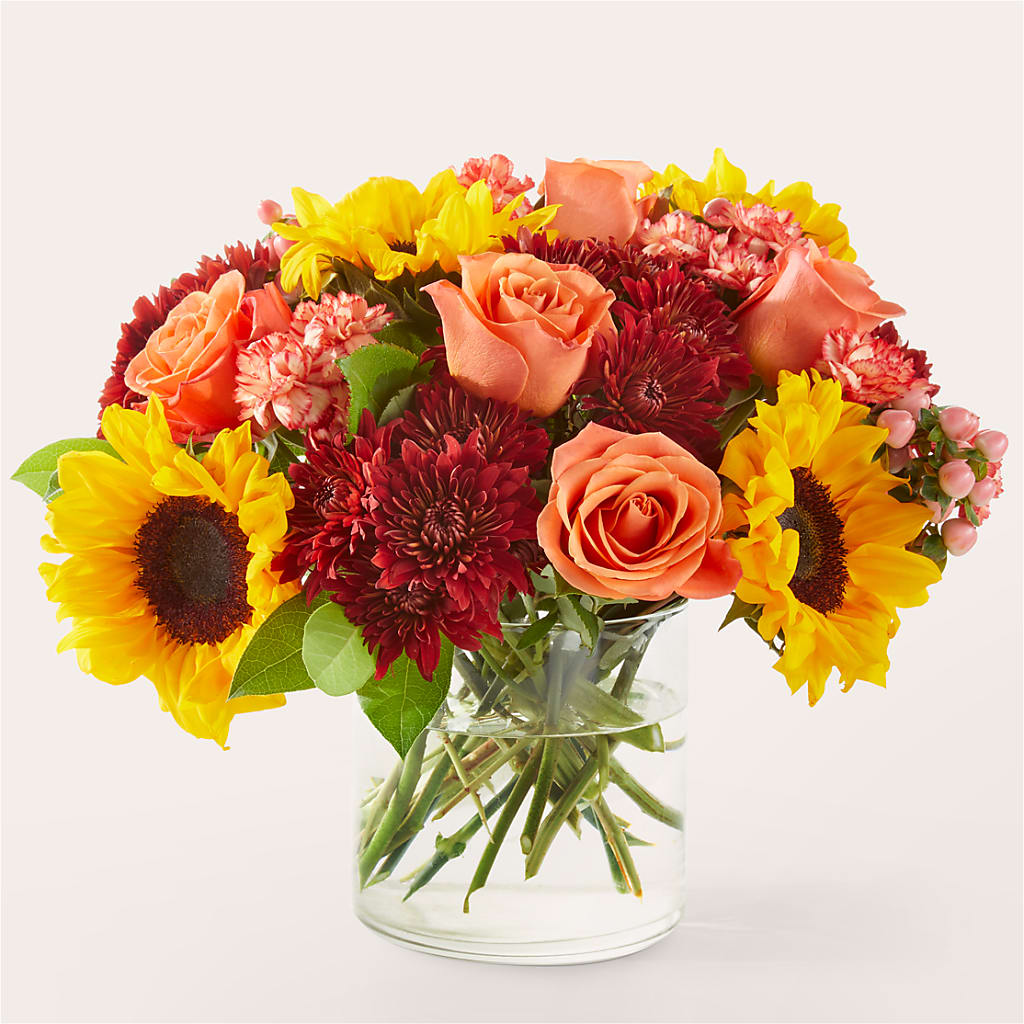 September Sunset Bouquet – Salon Diane Aubin Fleuriste Inc., Jonquiere PQ