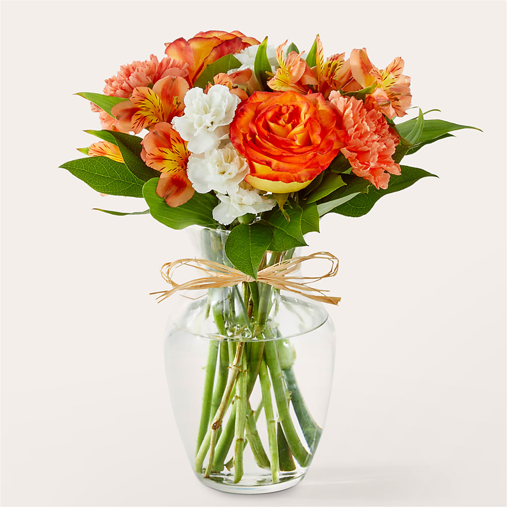 Apricot Glow Bouquet – Salon Diane Aubin Fleuriste Inc., Jonquiere PQ
