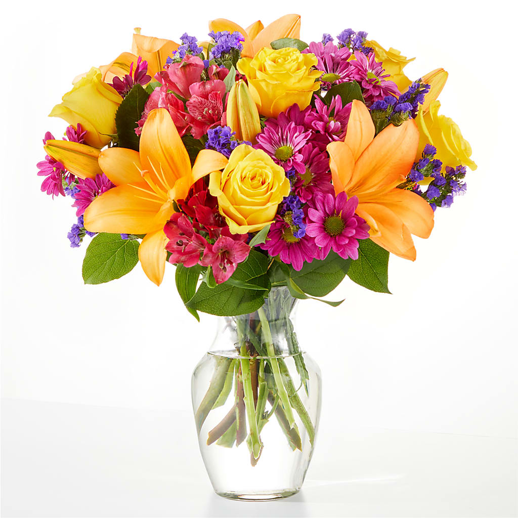 Colorful Visions Bouquet – Salon Diane Aubin Fleuriste Inc., Jonquiere PQ