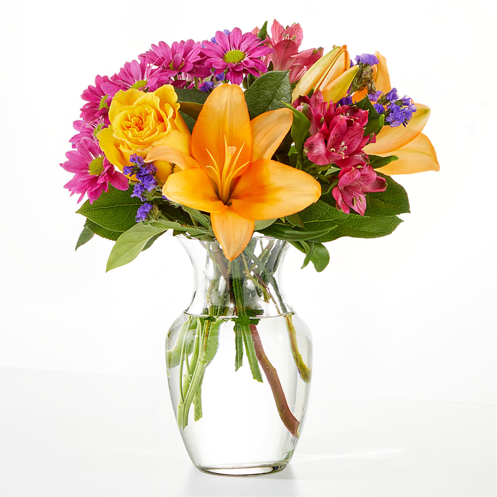 Colorful Visions Bouquet – Salon Diane Aubin Fleuriste Inc., Jonquiere PQ