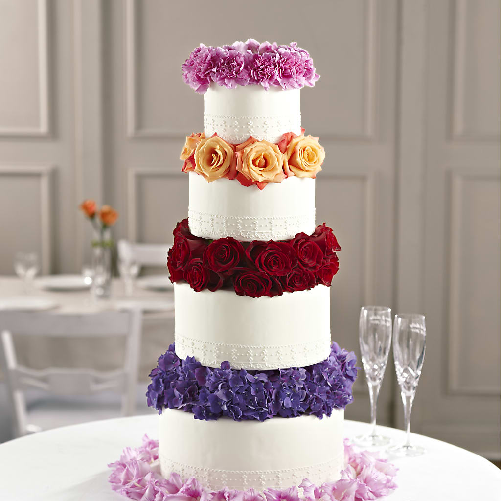 Infinite Love Cake Décor – Salon Diane Aubin Fleuriste Inc., Jonquiere PQ