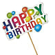 Happy Birthday Pick –  Salon Diane Aubin Fleuriste Inc., Jonquiere PQ