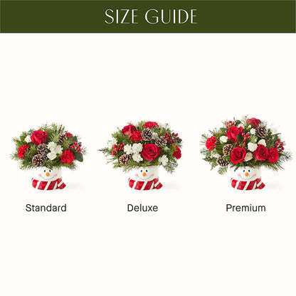 Jolly Snowman Bouquet –  Salon Diane Aubin Fleuriste Inc., Jonquiere PQ