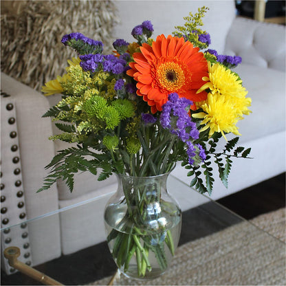 Marmalade Skies Bouquet –  Salon Diane Aubin Fleuriste Inc., Jonquiere PQ