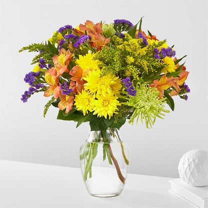 Marmalade Skies Bouquet –  Salon Diane Aubin Fleuriste Inc., Jonquiere PQ