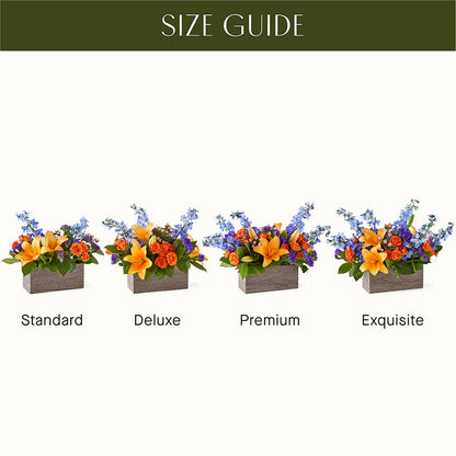 Radiant Citrus Box Bouquet –  Salon Diane Aubin Fleuriste Inc., Jonquiere PQ