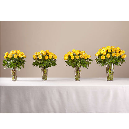Long Stem Yellow Rose Bouquet –  Salon Diane Aubin Fleuriste Inc., Jonquiere PQ