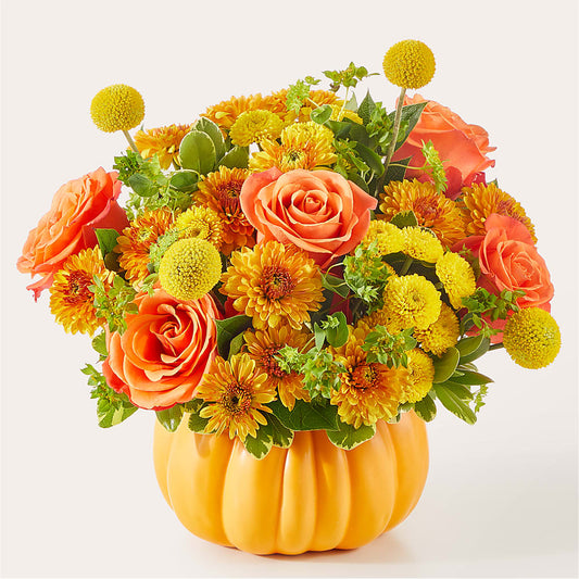 Gourdgeous Pumpkin –  Salon Diane Aubin Fleuriste Inc., Jonquiere PQ