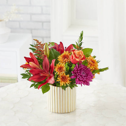 Burgundy Landscape Bouquet –  Salon Diane Aubin Fleuriste Inc., Jonquiere PQ