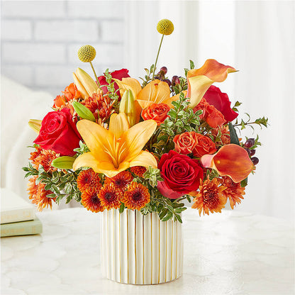 Scarlet Skies Bouquet –  Salon Diane Aubin Fleuriste Inc., Jonquiere PQ
