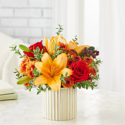 Scarlet Skies Bouquet –  Salon Diane Aubin Fleuriste Inc., Jonquiere PQ