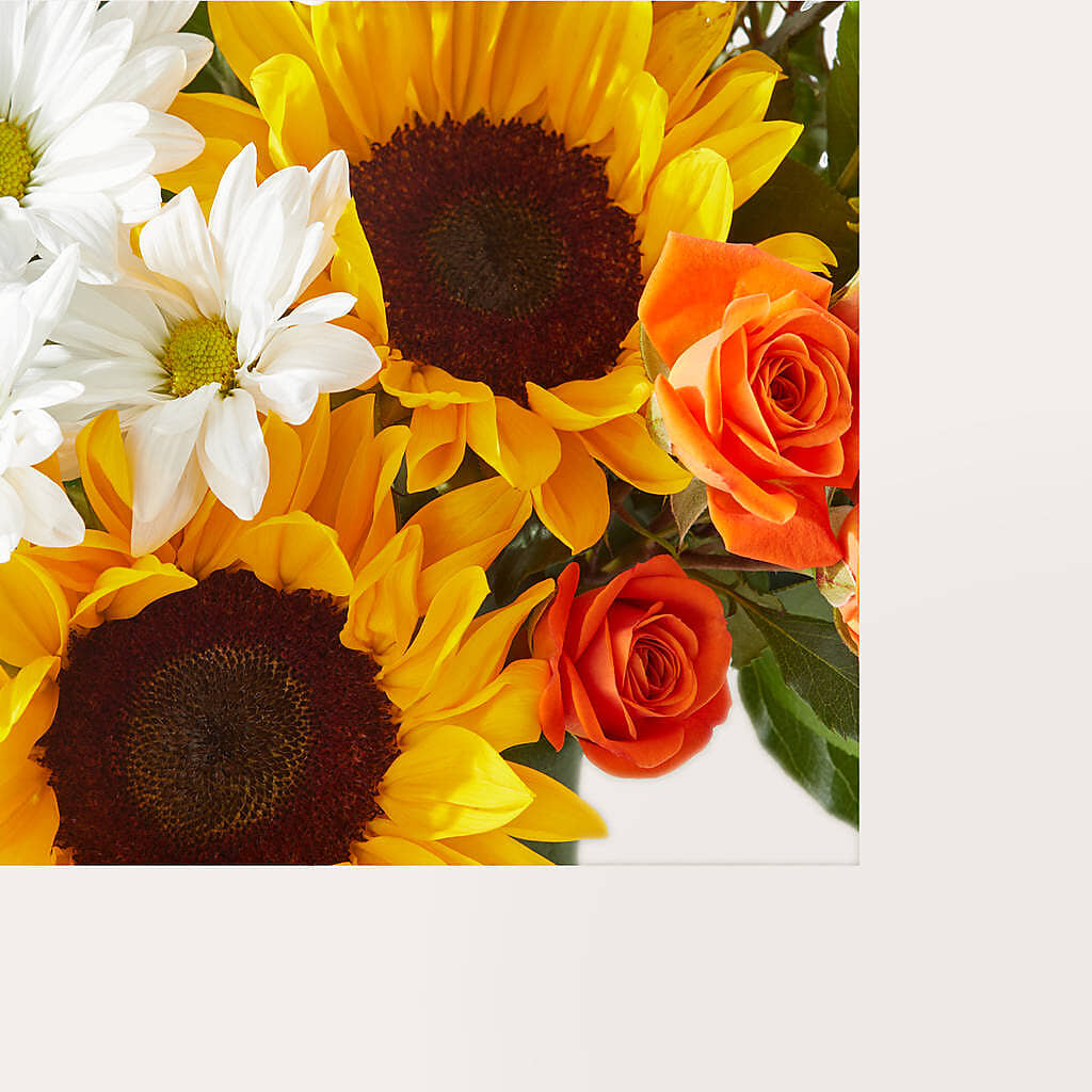 Sun-drenched Blooms Box Bouquet –  Salon Diane Aubin Fleuriste Inc., Jonquiere PQ