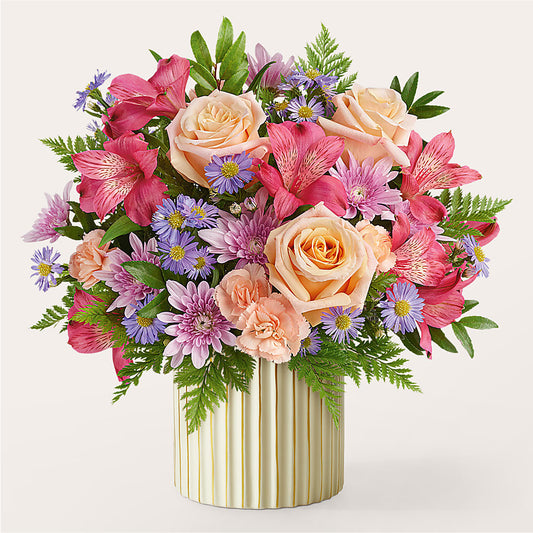 Sunset Serenade Bouquet –  Salon Diane Aubin Fleuriste Inc., Jonquiere PQ