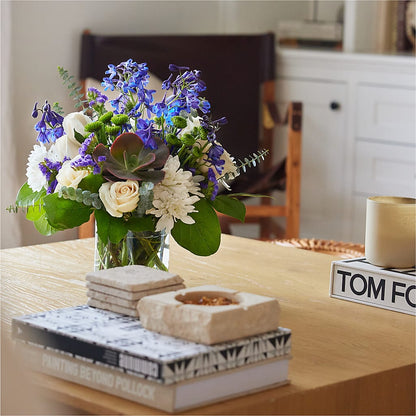 Cerulean Waves Bouquet –  Salon Diane Aubin Fleuriste Inc., Jonquiere PQ