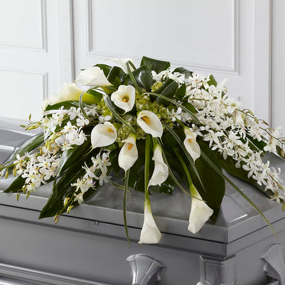 Angel Wings Casket Spray –  Salon Diane Aubin Fleuriste Inc., Jonquiere PQ