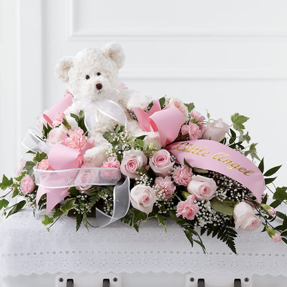 Touch of Sympathy Casket Spray –  Salon Diane Aubin Fleuriste Inc., Jonquiere PQ