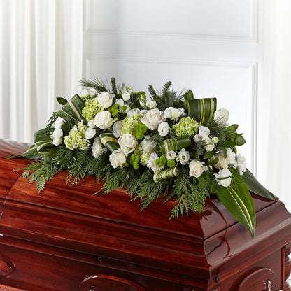 Hopeful Gesture Casket Spray –  Salon Diane Aubin Fleuriste Inc., Jonquiere PQ