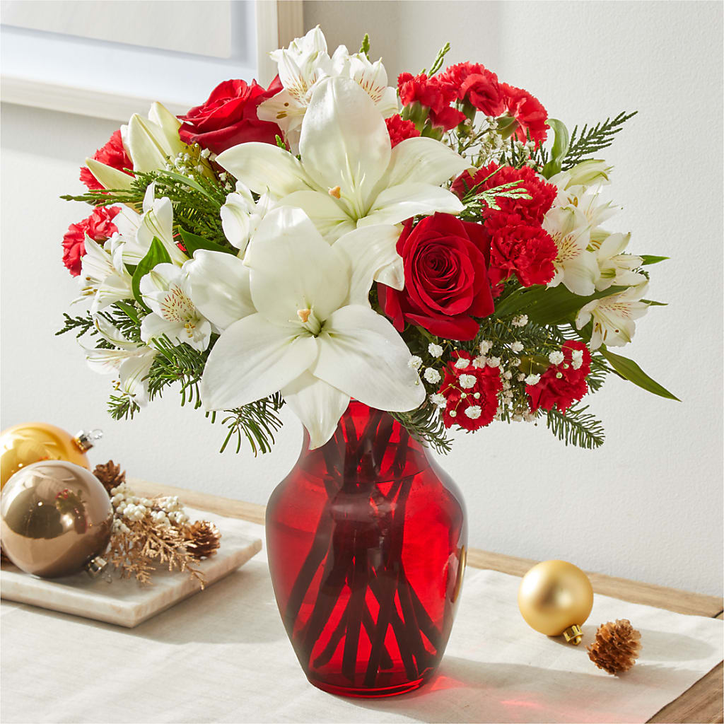 Holiday Season Bouquet –  Salon Diane Aubin Fleuriste Inc., Jonquiere PQ