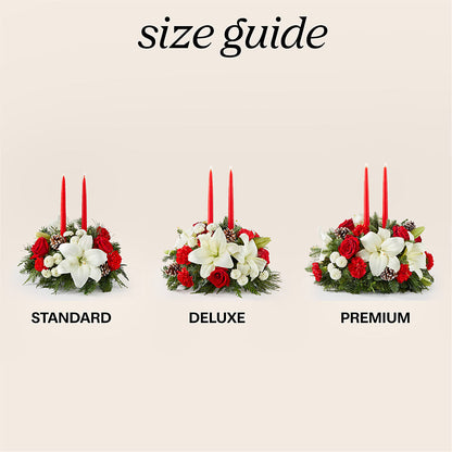 Seasonal Festivities Centerpiece –  Salon Diane Aubin Fleuriste Inc., Jonquiere PQ