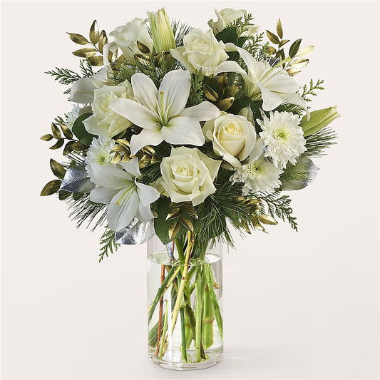 Wintry Mix Bouquet –  Salon Diane Aubin Fleuriste Inc., Jonquiere PQ